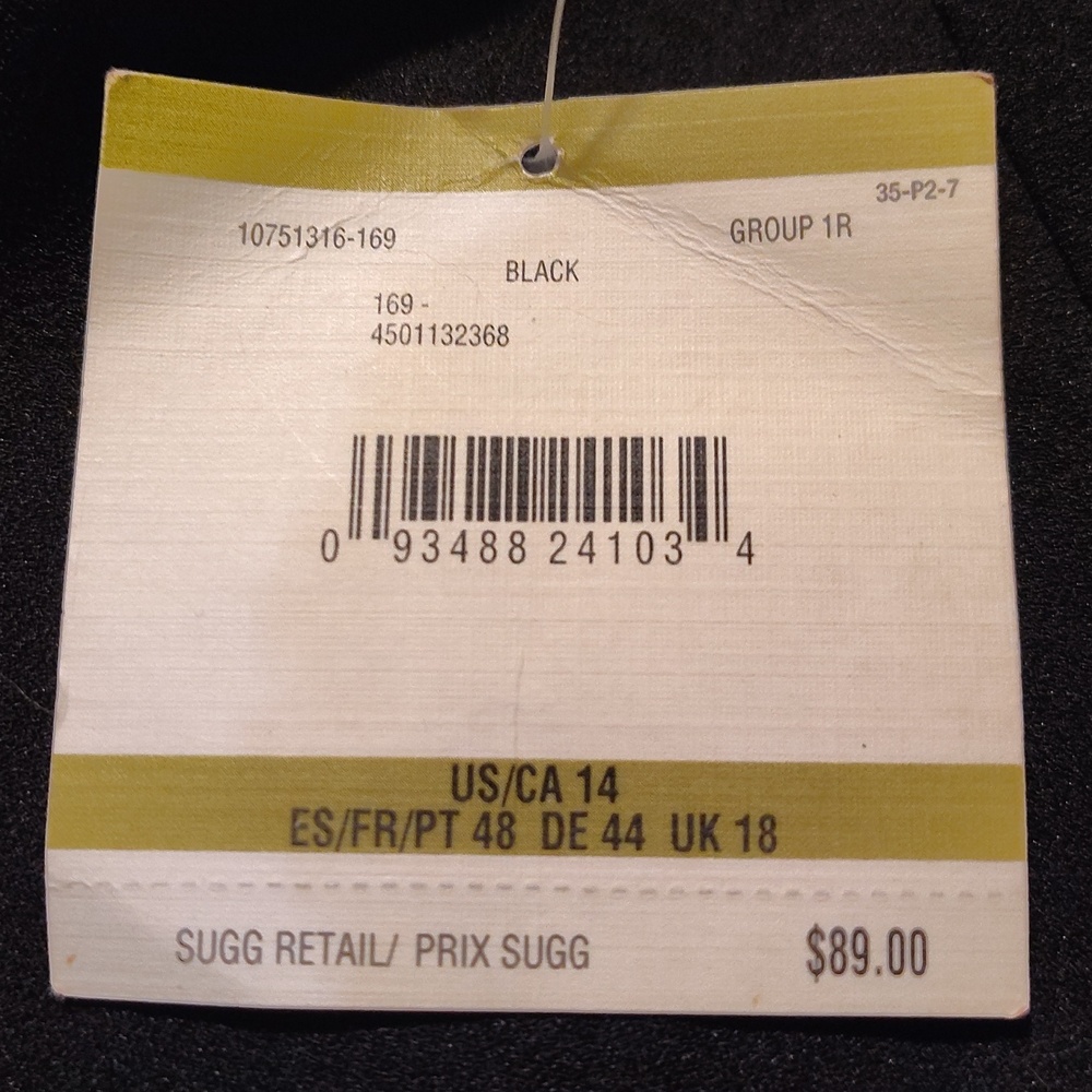 Anne Klein TAG Pants, Women Black Straight Leg, Zipper, Pockets,  Flat Front,14 - Picture 2 of 14